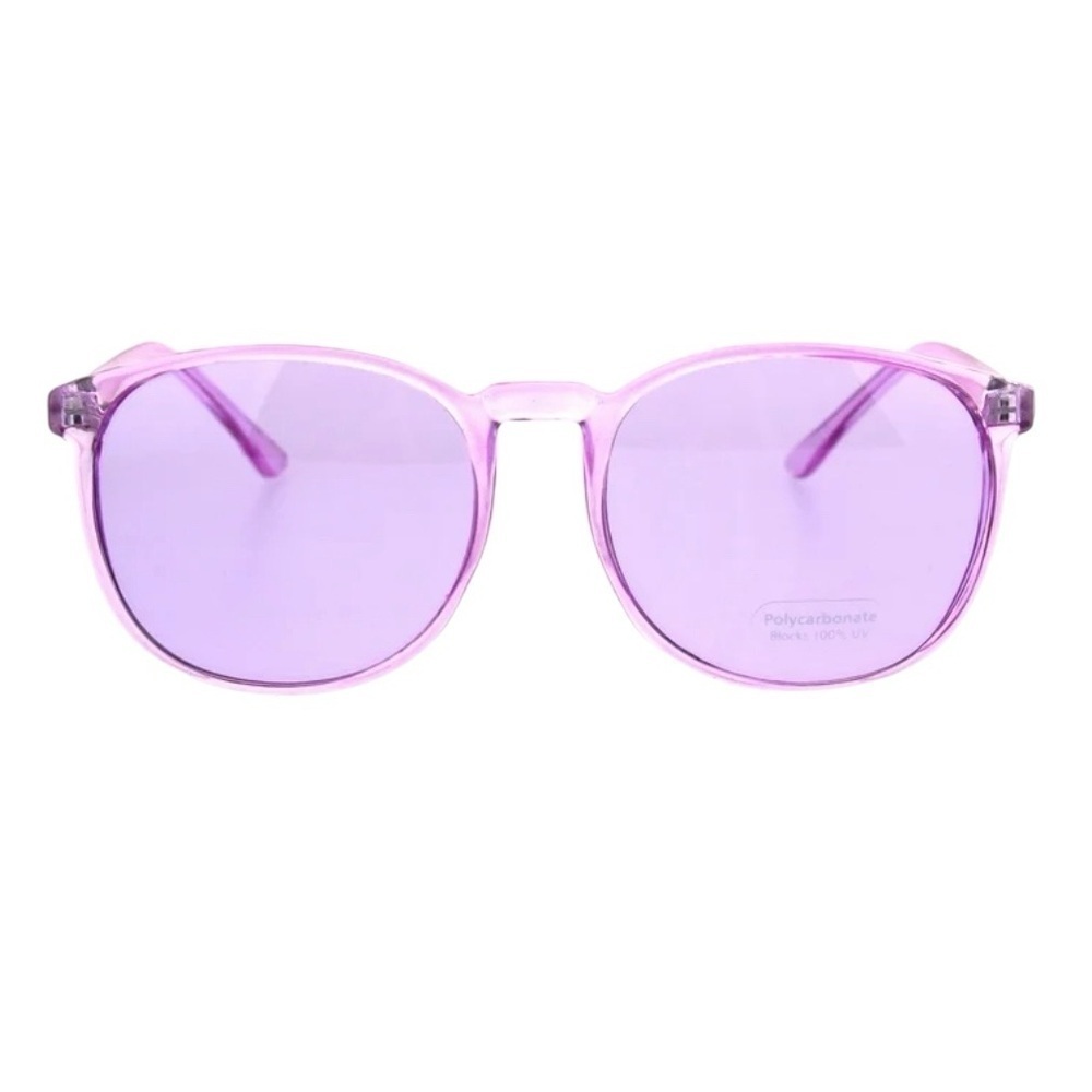 Unisex Round Boyfriend Hippie Sunglasses. Purple. NWOT